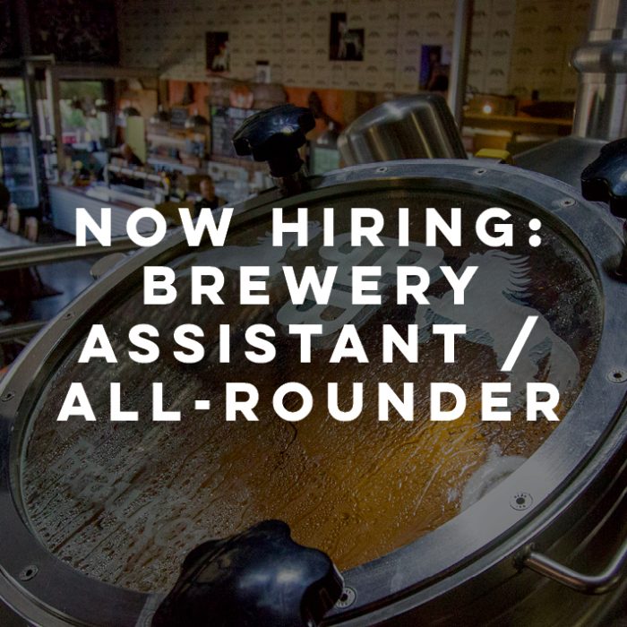 Now Hiring: Brewery Assistant – All-rounder
